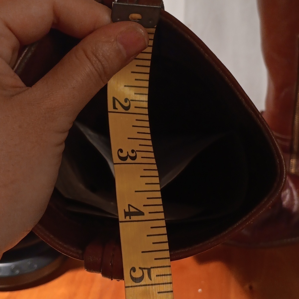 Vince Camuto Brown Leather Knee-High Boots Size 6 - Picture 4 of 12